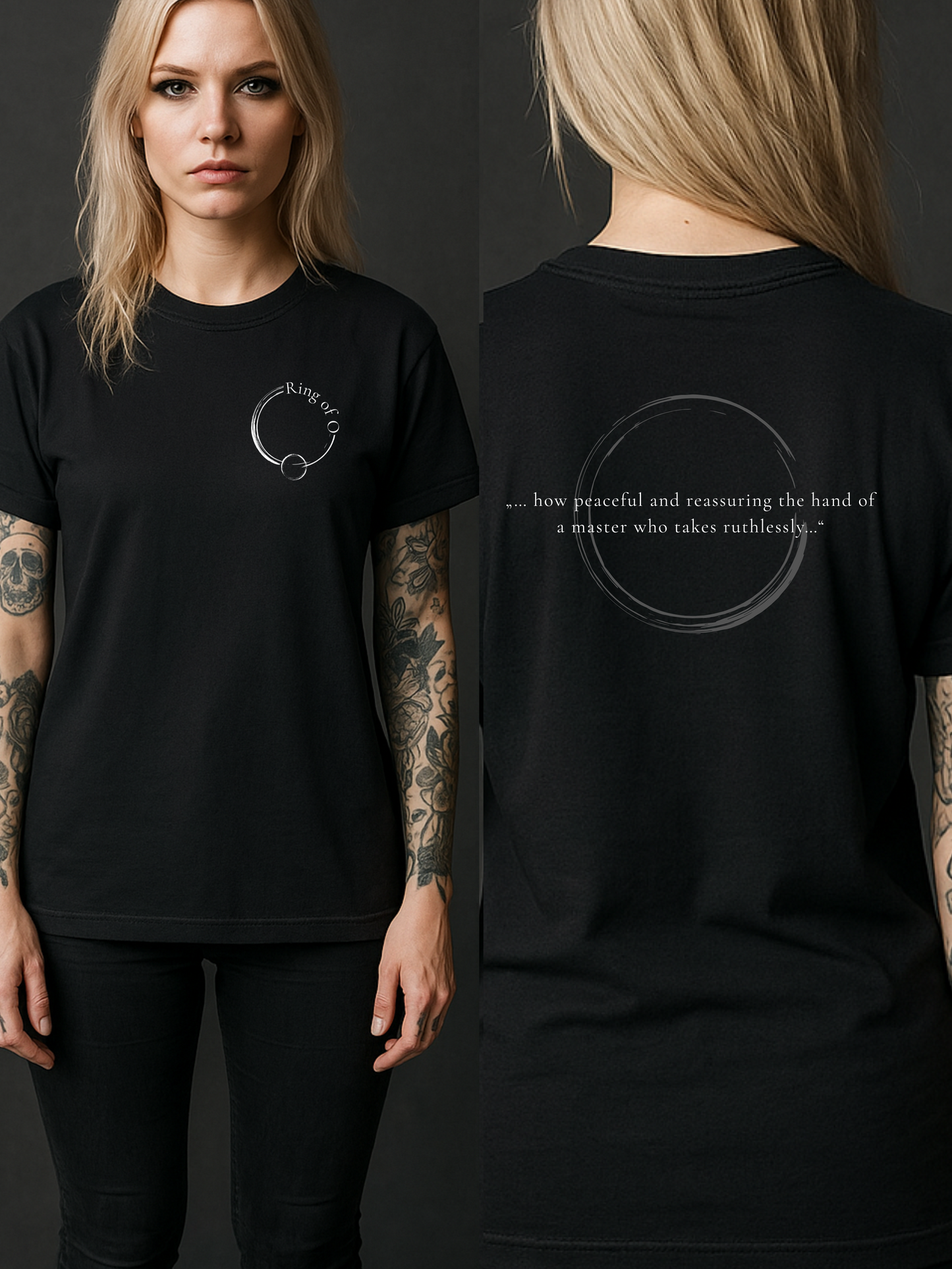 "RING OF O" SHIRT - BLACK