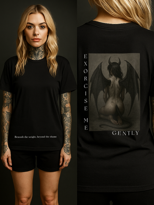 EXORCISE ME SHIRT - BLACK
