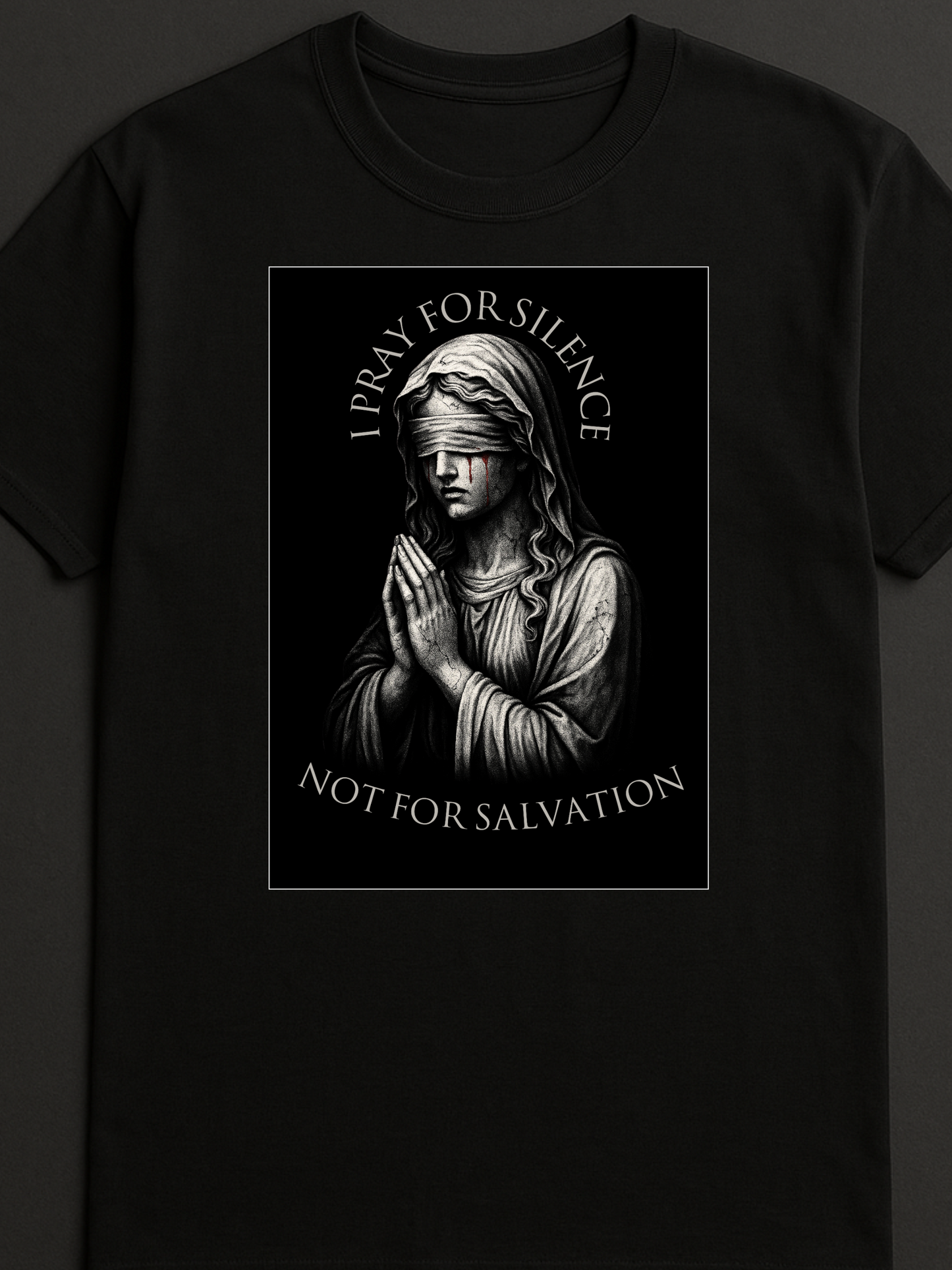 PRAY FOR SILENCE SHIRT – BLACK