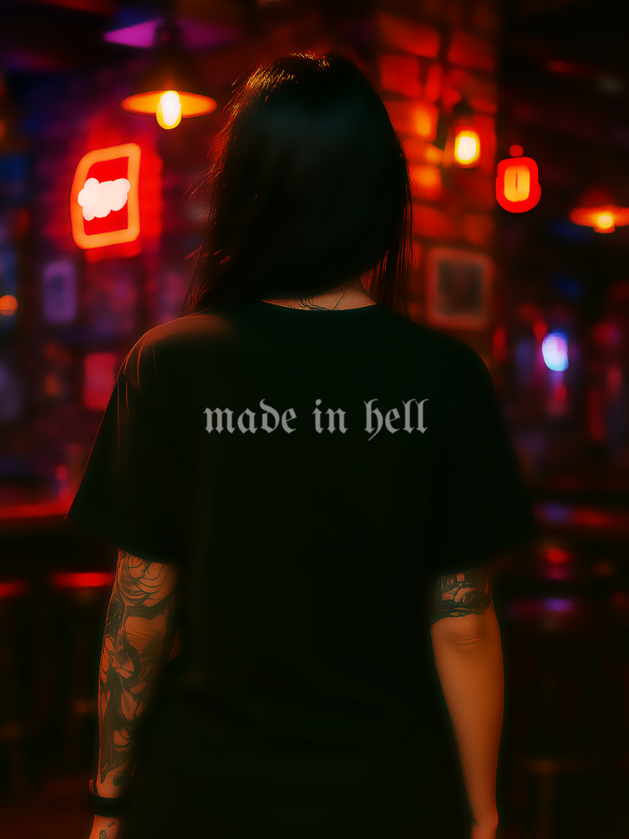 MADE IN HELL SHIRT - BLACK
